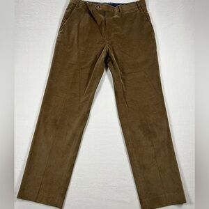 Lauren Ralph Lauren Brown Corduroy Pants Classic Straight Fit Mens Size 36x30